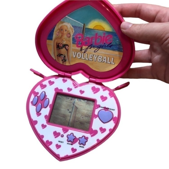 Barbie Other - Vintage Barbie Volleyball Handheld Electronic Video Game 90s Pink